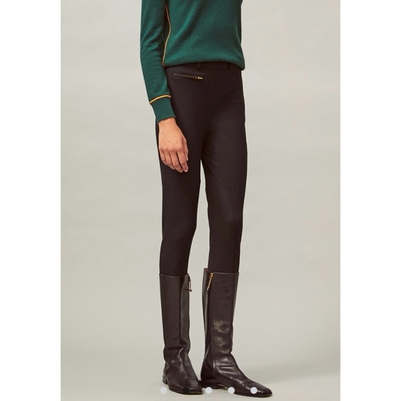TORY BURCH Black Equestrian Riding Pants - Picture 1 of 6